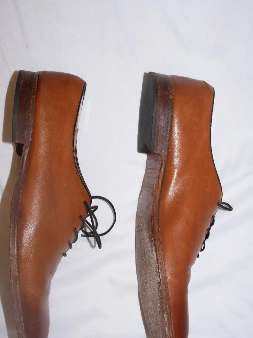 Beckett Simonon Valencia Wholecut Oxfords Tan Leather 9.5